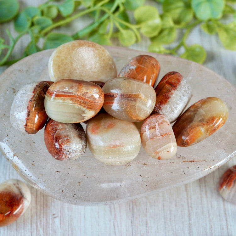 Green Calcite Tumble Pocket Crystal
