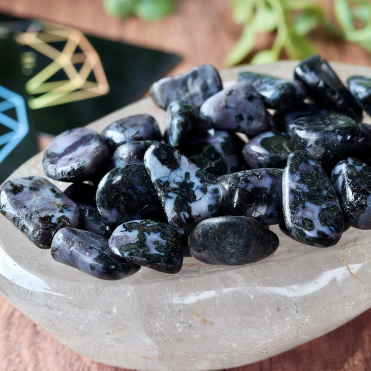 Indigo Gabbro Tumble Pocket Crystal