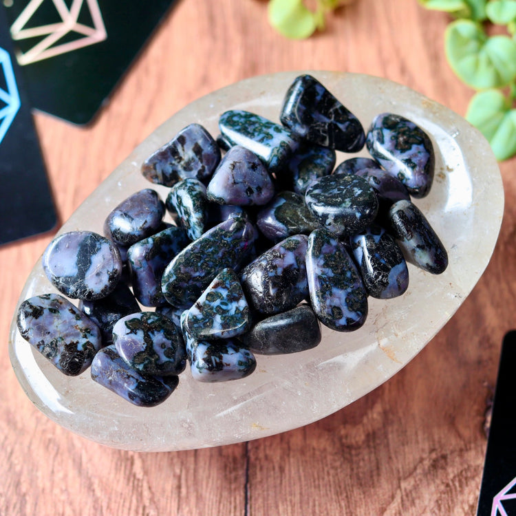 Indigo Gabbro Tumble Pocket Crystal