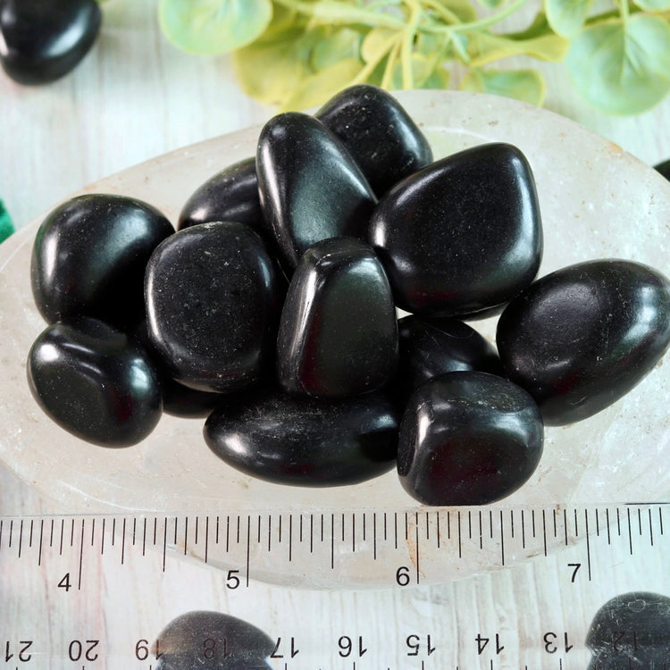 Jet Tumbled Pocket Stone Crystal