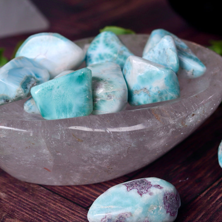 Larimar Tumbled Stone Pocket Crystal