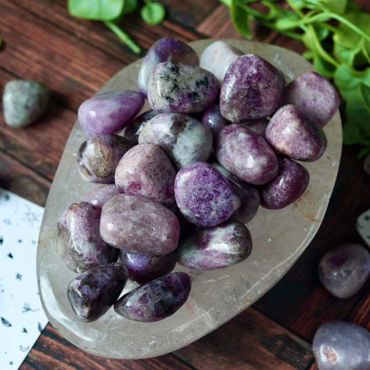 Lepidolite Tumbled Pocket Crystal