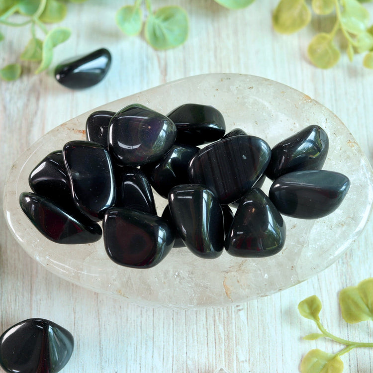Rainbow Obsidian Tumble Pocket Crystal