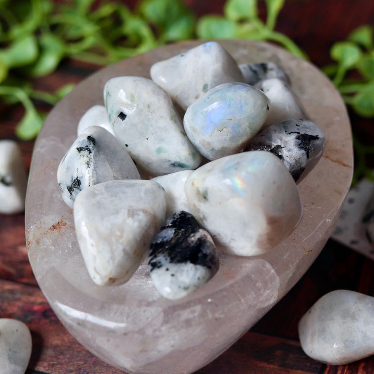 Rainbow Moonstone Tumbled Pocket Crystal