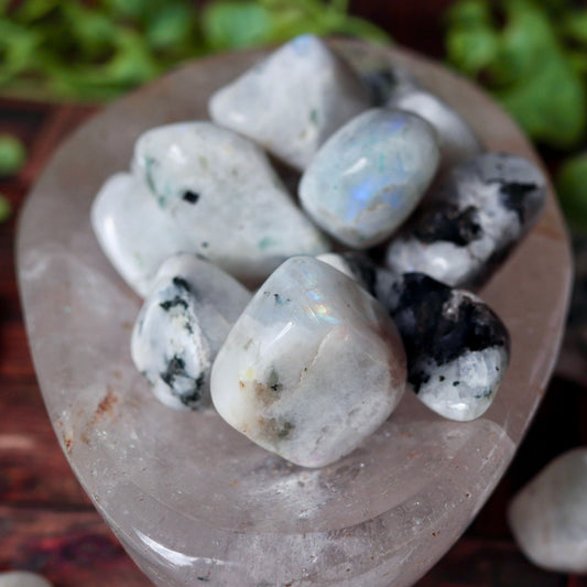 Rainbow Moonstone Tumbled Pocket Crystal