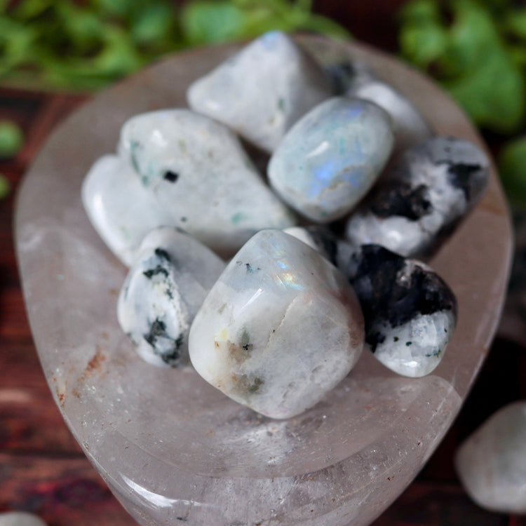 Rainbow Moonstone Tumbled Pocket Crystal