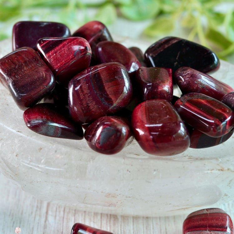 Red Tigers Eye Tumble Pocket Crystal