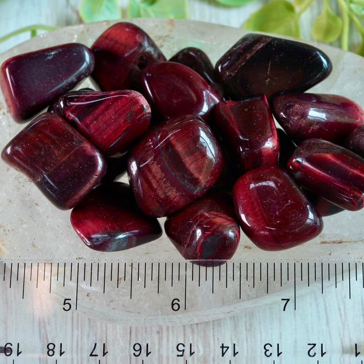 Red Tigers Eye Tumble Pocket Crystal