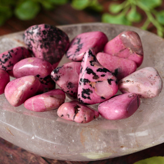 Rhodonite Tumbled Crystal Pocket Stone