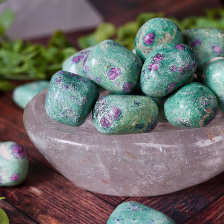 Ruby Zoisite Polished Tumbled Pocket Crystal