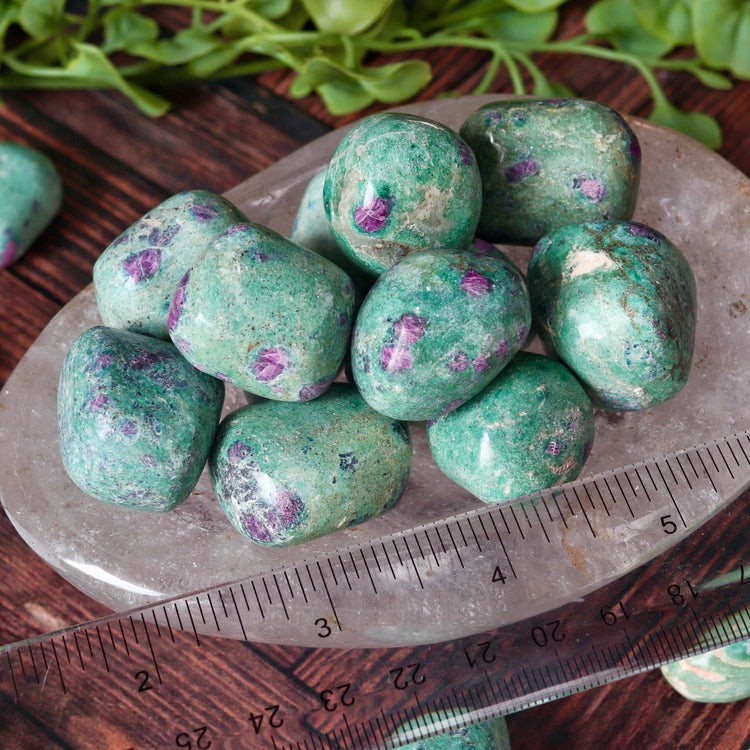Ruby Zoisite Polished Tumbled Pocket Crystal