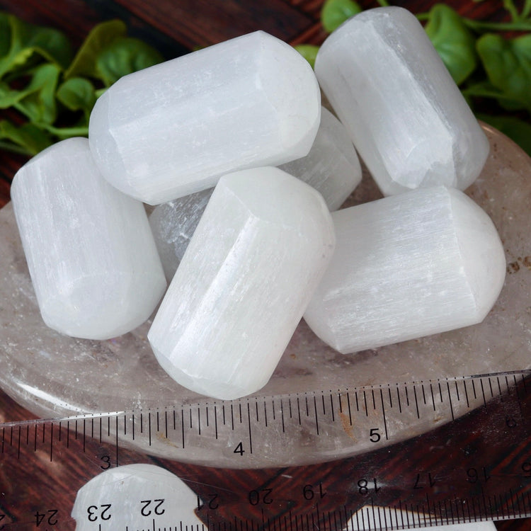 Selenite Polished Tumbled Pocket Crystal