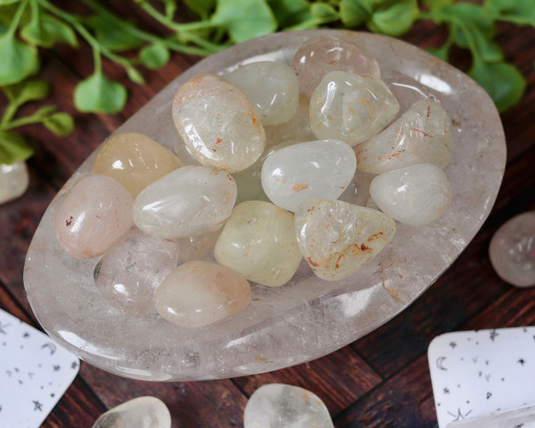 Silver Topaz Tumbled Pocket Crystal