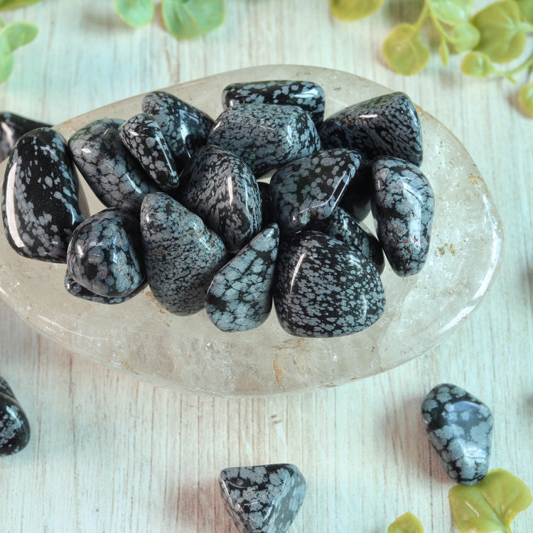 Snowflake Obsidian Pocket Tumble Crystal