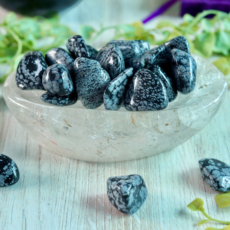 Snowflake Obsidian Pocket Tumble Crystal