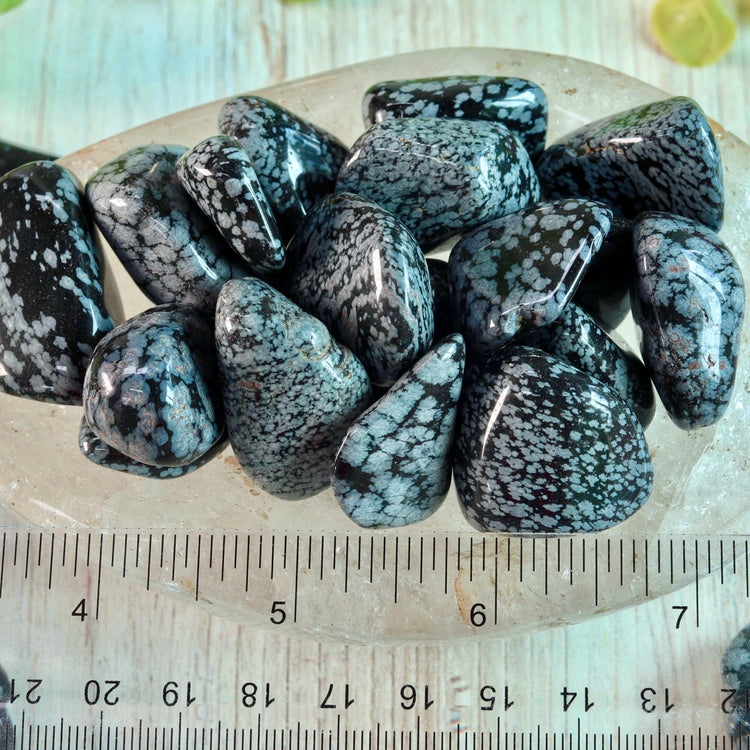 Snowflake Obsidian Pocket Tumble Crystal