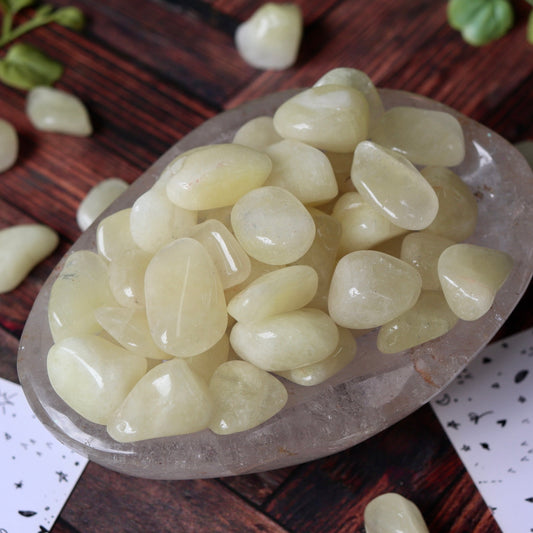 Sulphur Quartz Polished Pocket Tumbled Crystal