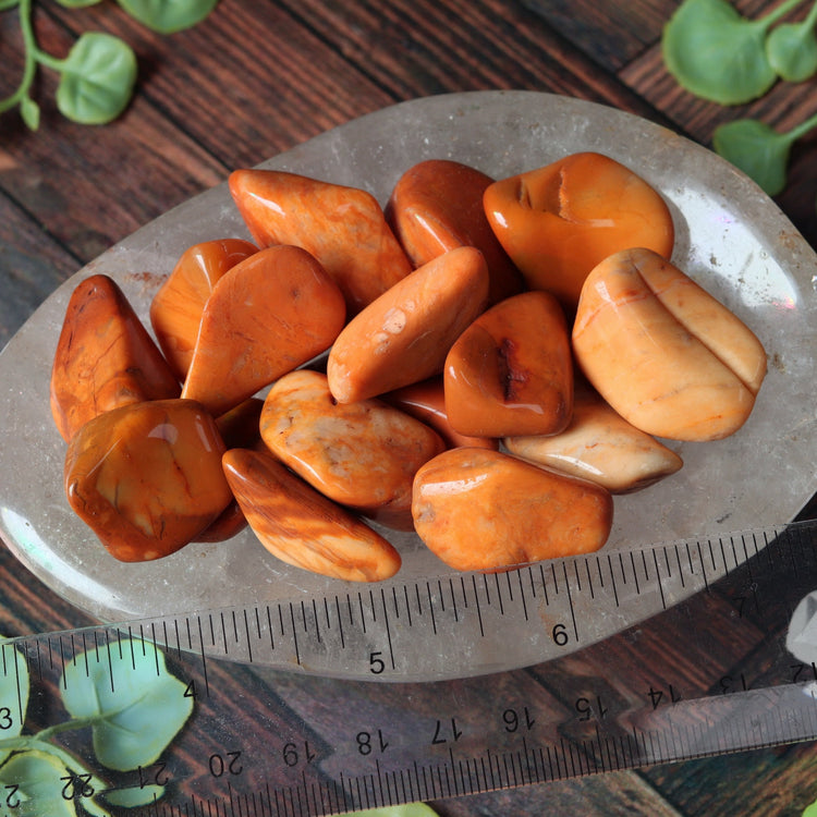 Yellow Jasper Tumbled Pocket Stone Crystal