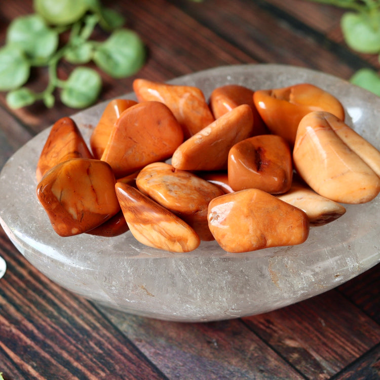 Yellow Jasper Tumbled Pocket Stone Crystal