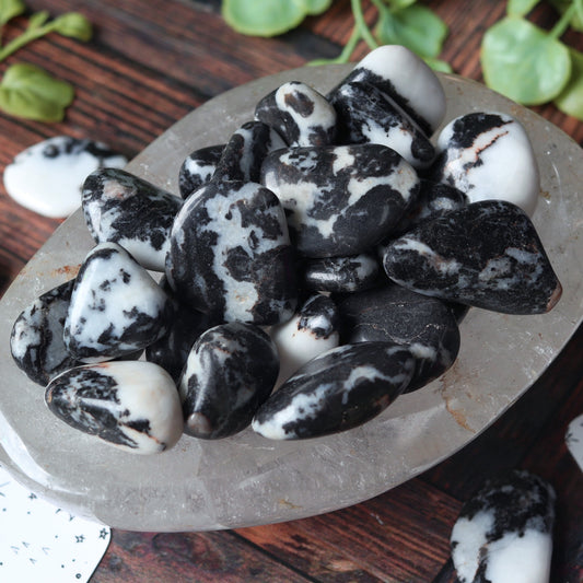 Zebra Jasper Polished Pocket Stone Crystal